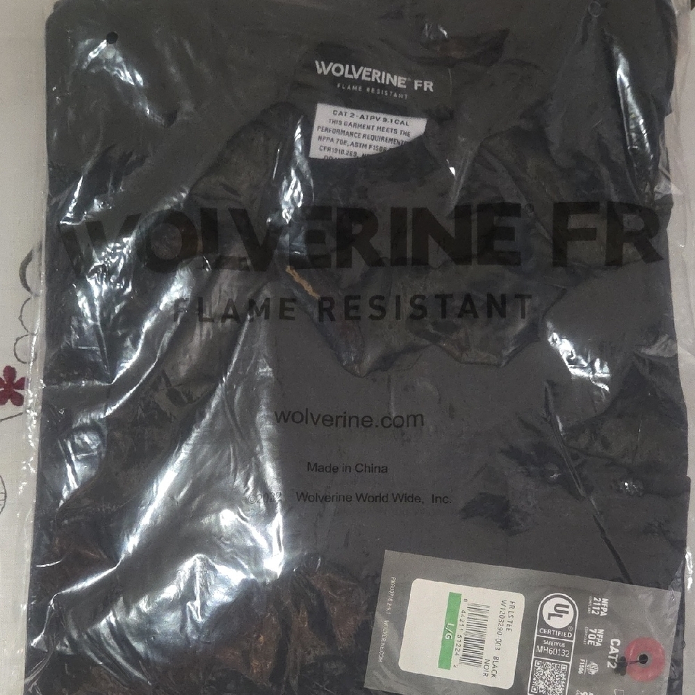 Wolverine Black Flame Resistant Men's Shirt